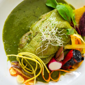 Sobrecoxa ao Curry Verde