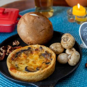 Quiche de Cogumelos e Gruyère