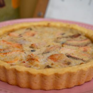 Quiche de Salmão Defumado e Saint Paulin