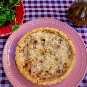 Quiche de Peito de Peru com Queijo Emmenthal