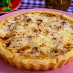 Quiche de Peito de Peru com Queijo Emmenthal