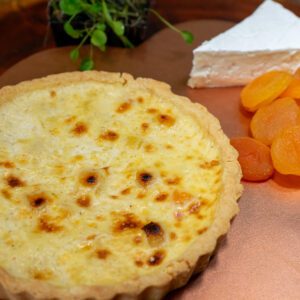 Quiche de Brie com Damasco