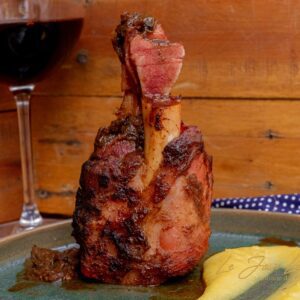 Stinco de Porco, Gratin de Abobrinha, Tomates secos ,manjericão e queijo figueira