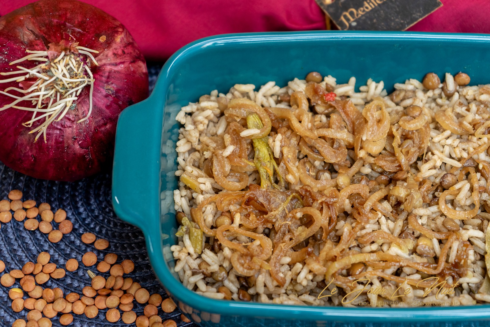 MIJADRA (ARROZ COM LENTILHA E CEBOLA CARAMELIZADA) - Imagem 2